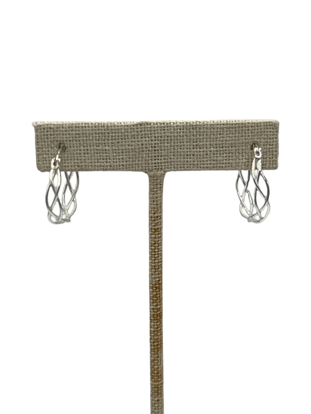 AV Argenton Vivo Braided Hoop Sterling silver Earrings